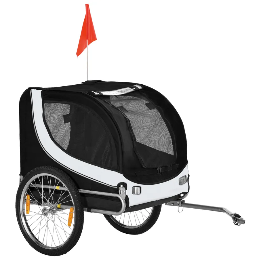 Pet Bicycle Trailer Dog Cat Bike Carrier Water Resistant Travel Steel | Wag & Ride product image 1