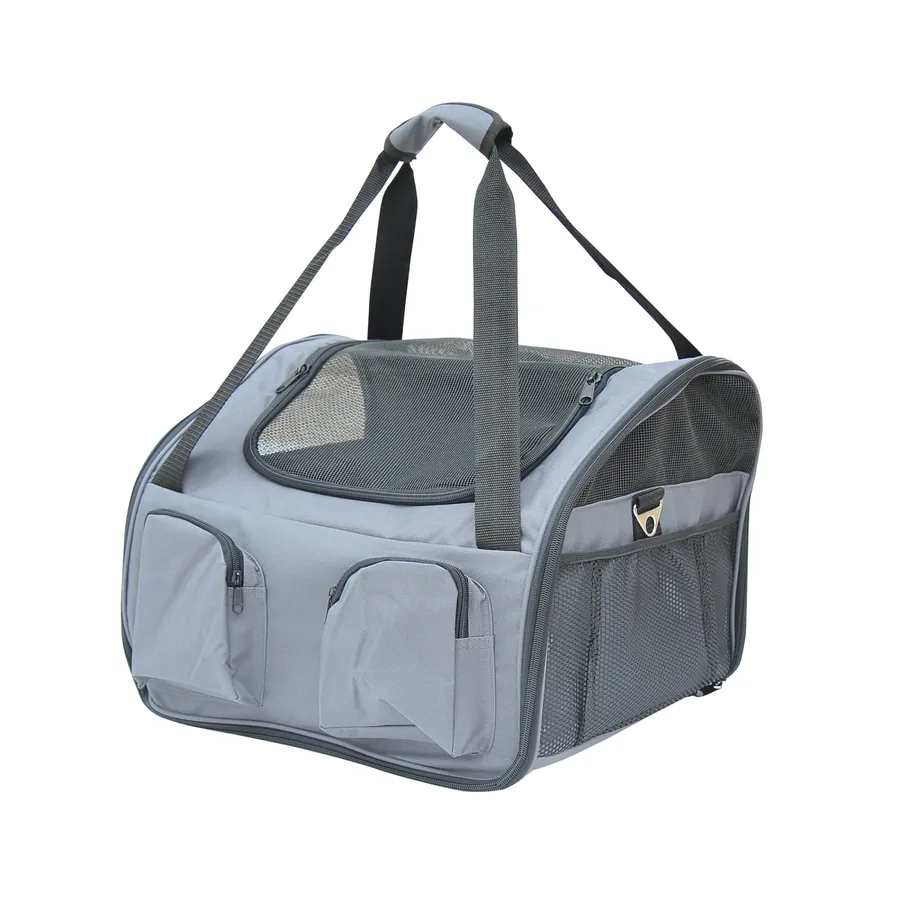 Pets Carrier Folding Bag Car Seat Cat Dog Puppy Portable Travel Cage Mesh Holder | Wag & Ride product image 1