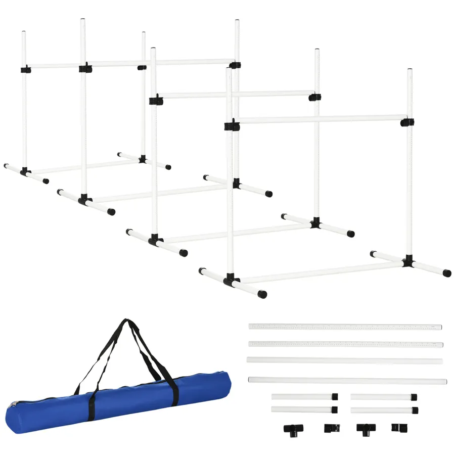 New Canine Agility Set Dog Jumping Training Obstacles Course Free Standing | Wag & Ride product image 1