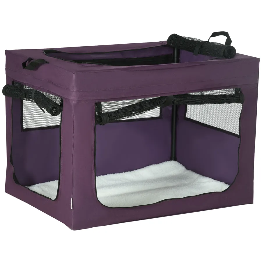 80cm Foldable Pet Carrier Cat Bag with Cushion, for Small, Medium Dogs | Wag & Ride product image 1