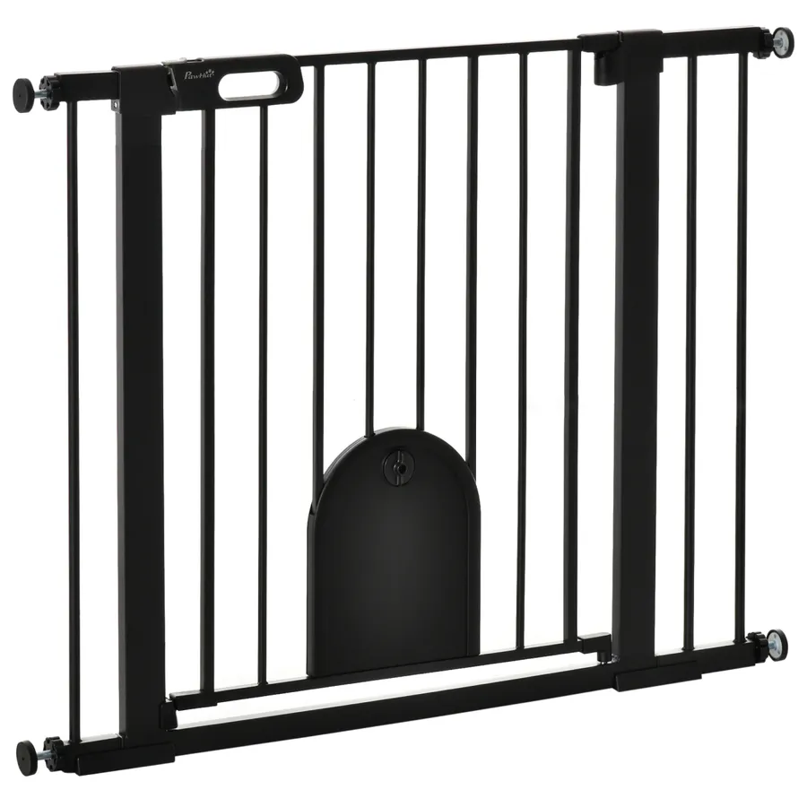 75-103 cm Extra Wide Pet Safety Gate, Stair Pressure Fit, Double Locking, | Wag & Ride product image 1