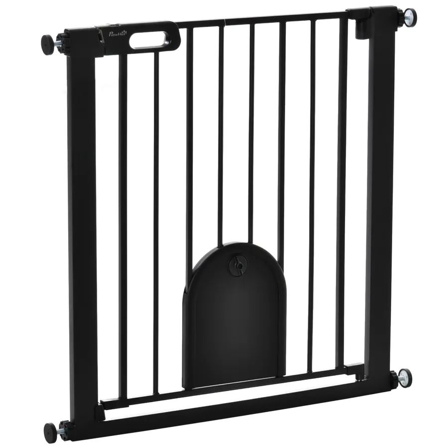 75-82 cm Pet Safety Gate, Stair Pressure Fit, Auto Close, Double Locking, | Wag & Ride product image 1
