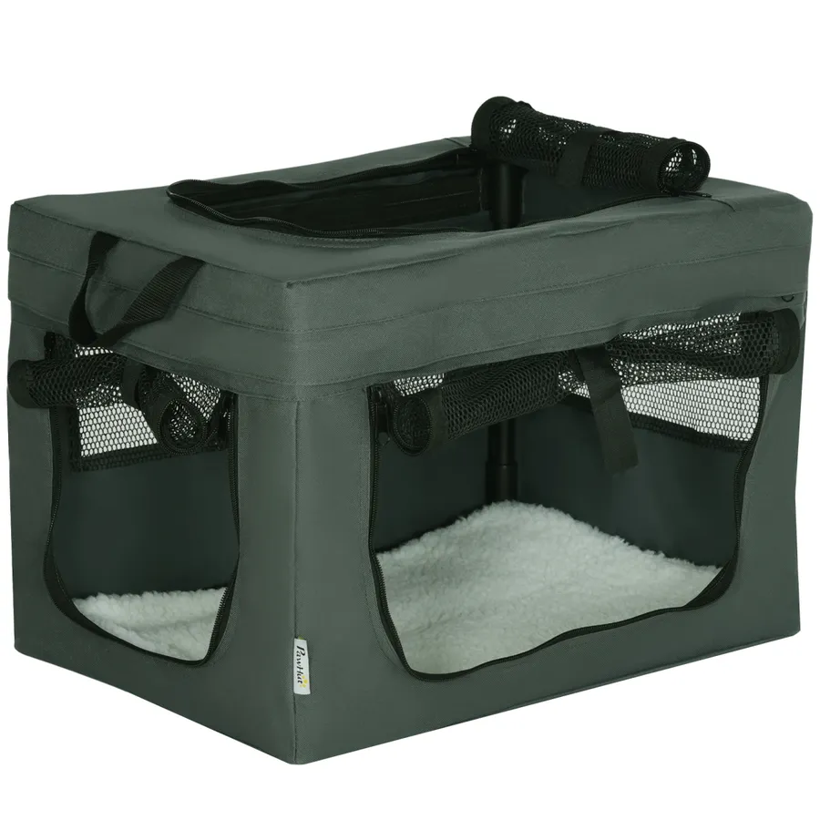 48.5cm Foldable Pet Carrier, Cat Bag with Cushion, for Miniature Dogs | Wag & Ride product image 1