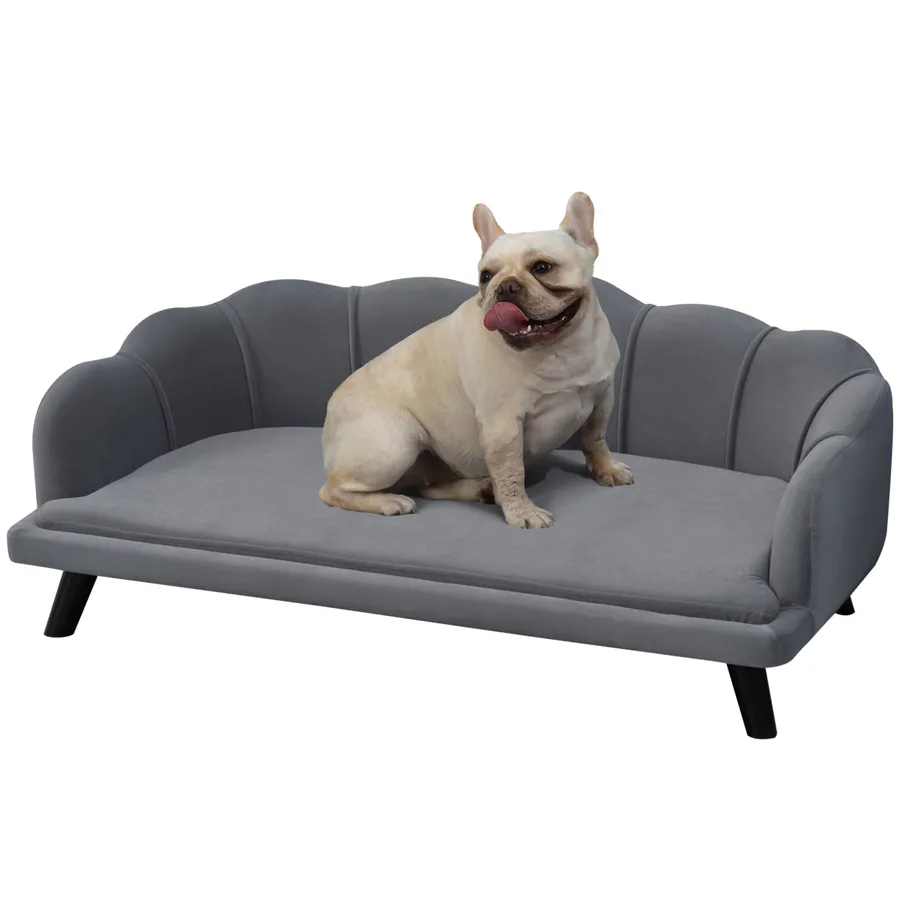 PawHut Dog Sofa, Pet Couch Bed for Medium, Large Dogs with Legs, Cushion | Wag & Ride product image 1