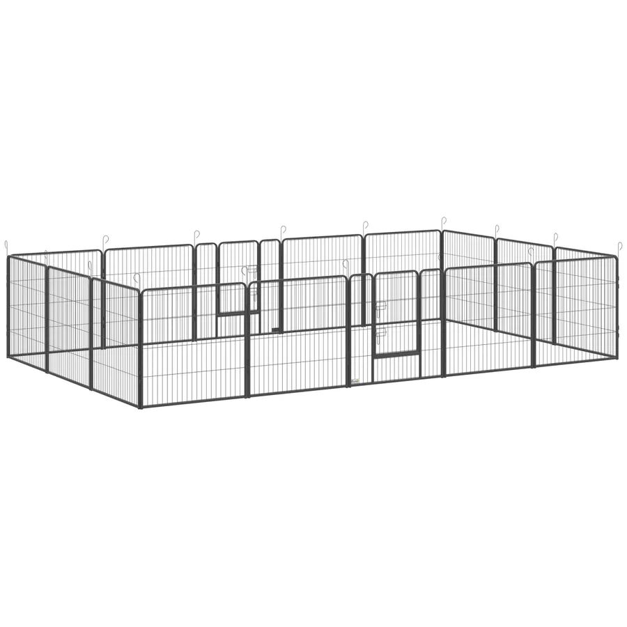 16 Panels Heavy Duty Puppy Play Pen for Small, Medium Dogs 80Hcm | Wag & Ride product image 1
