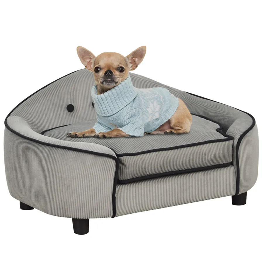 Dog Sofa Bed Pet Chair with Sponge Padded Cushion for XS and S Size Dogs | Wag & Ride product image 1