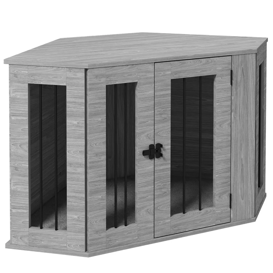 PawHut Dog Crate Furniture for Medium Dogs with Cushion, Large Door | Wag & Ride product image 1