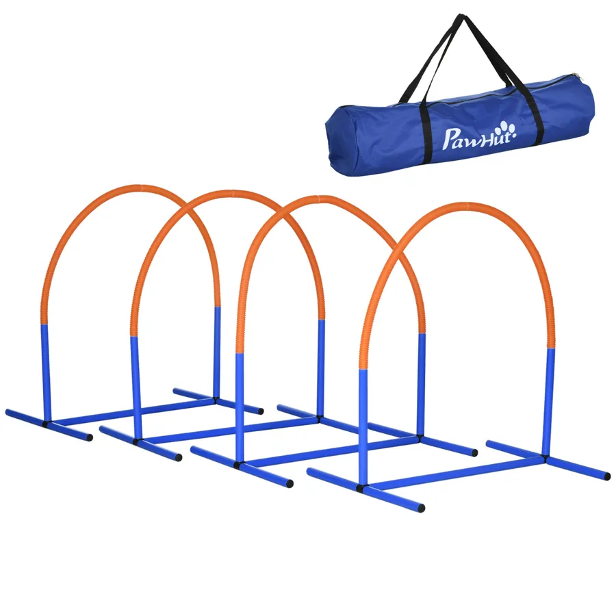 PawHut Dog Agility Training Equipment Pet Agility Training Set with Carry Bag | Wag & Ride product image 1