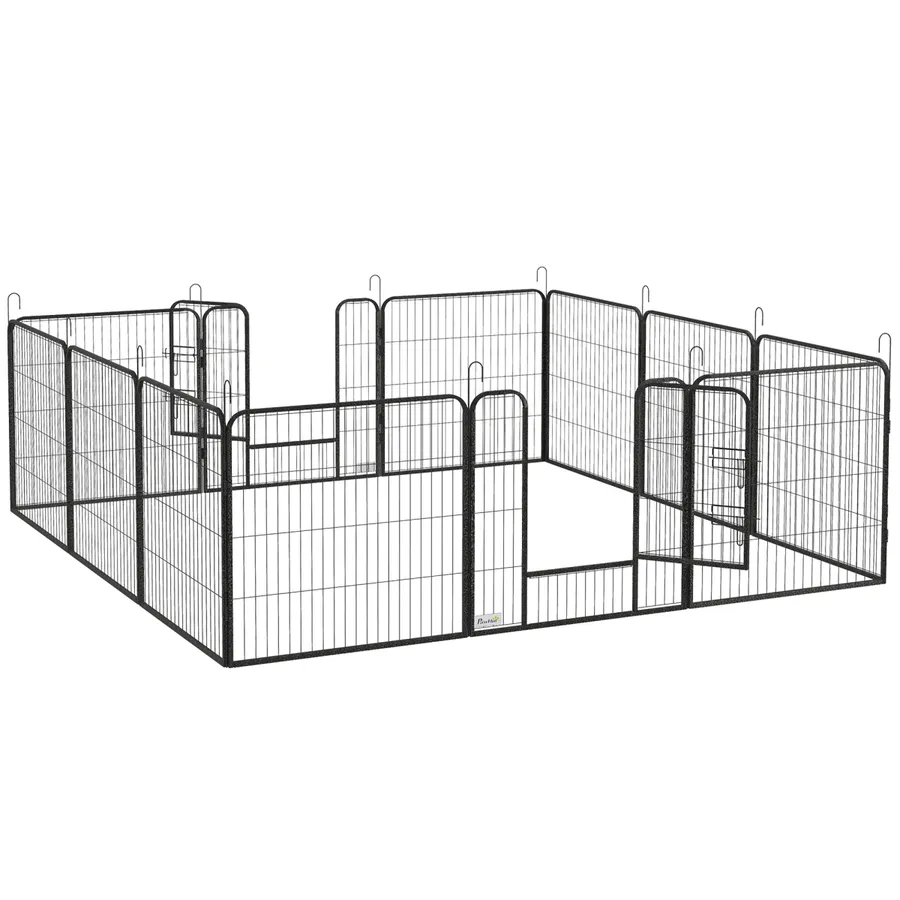 Heavy Duty Puppy Play Pen, 12 Panels Pet Exercise Pen, for Indoors, Outdoors | Wag & Ride product image 1