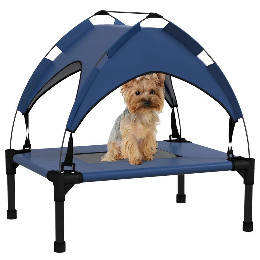 PawHut Cooling Raised Dog Bed with Breathable Mesh, for Mini, S Dogs | Wag & Ride product image 1