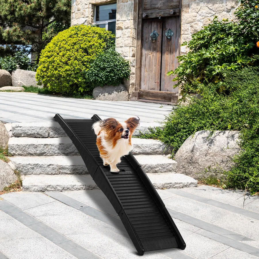 60 inch Nonslip Folding Dog Ramp, Tri-Fold Portable Lightweight Pet Ramp for Cars | Wag & Ride product image 1