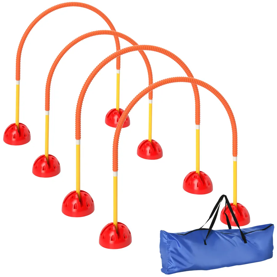 PawHut 4 Piece Dog Agility Training Equipment with Carry Bag, | Wag & Ride product image 1