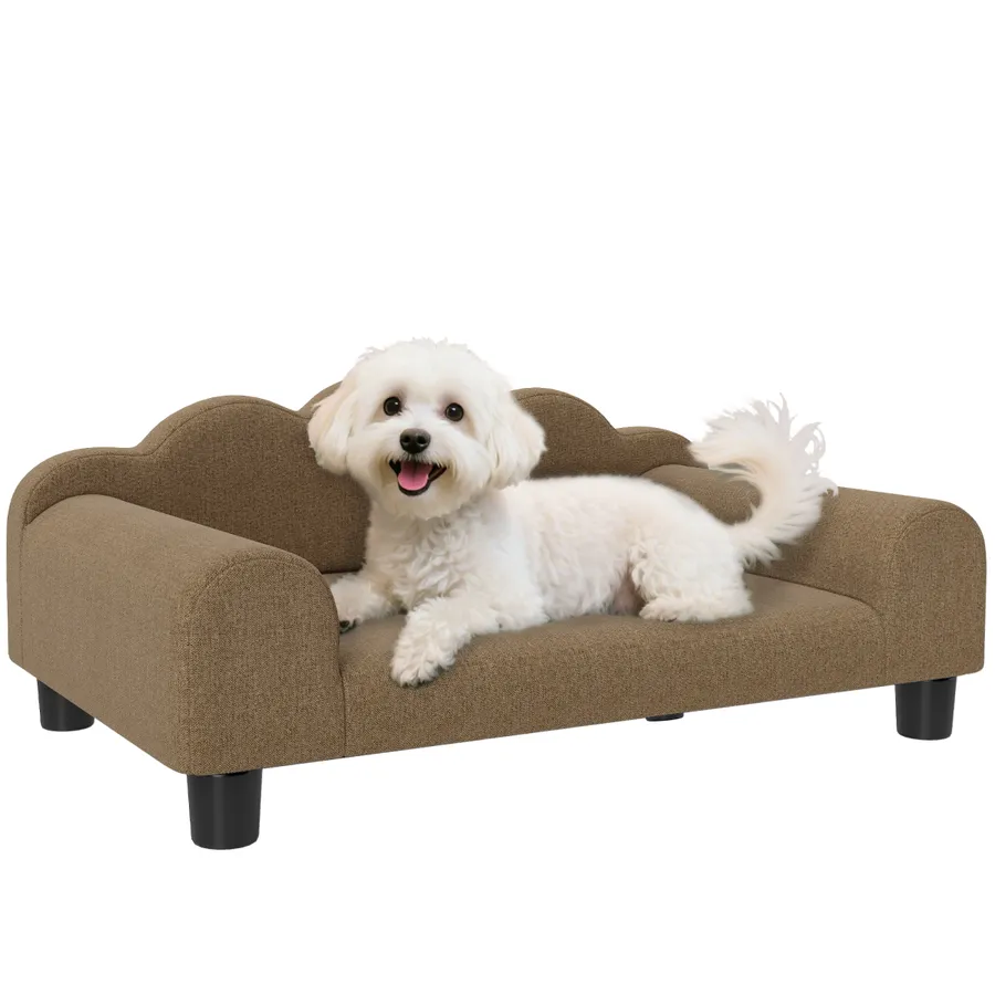 PawHut Dog Sofa Bed, Cat Sofa with Backrest, Armrest, for Small Dogs | Wag & Ride product image 1