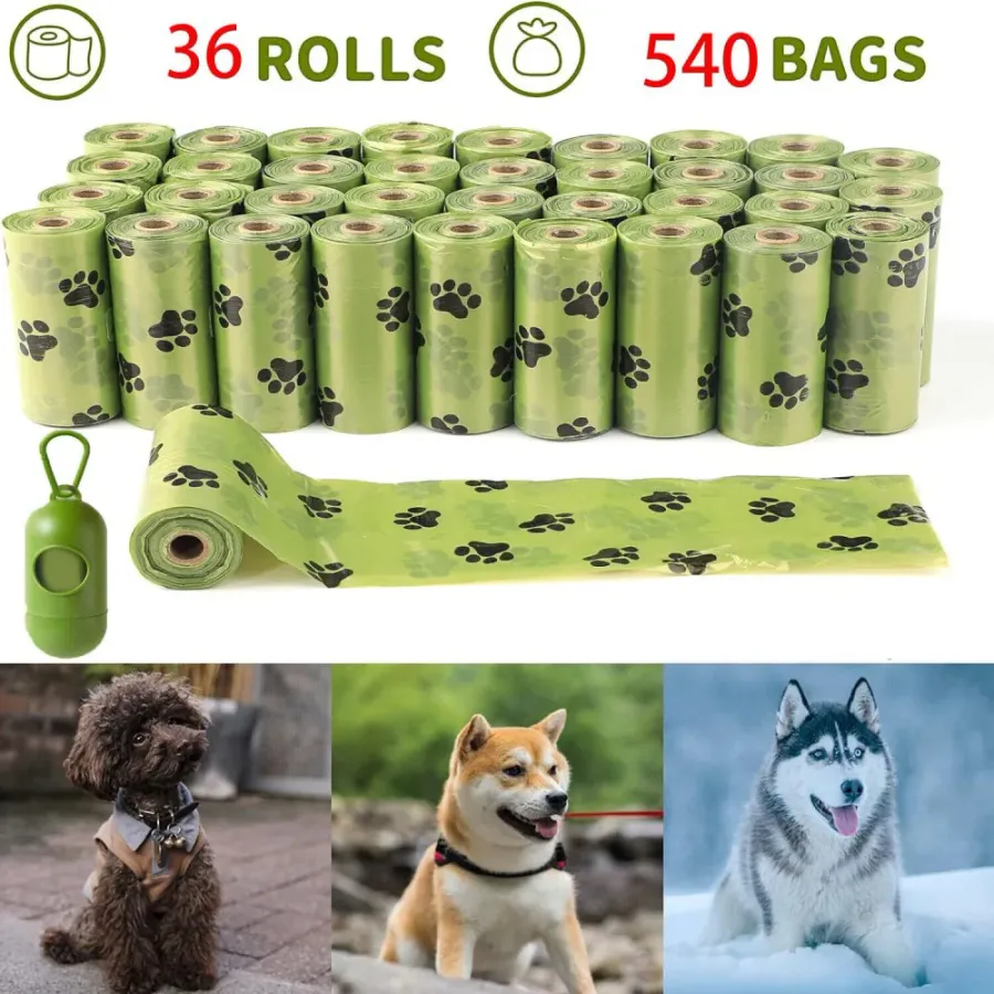 540 Bags High Quality Heavy Duty Large Degradable Dog Poo Bags Eco Poo Waste | Wag & Ride product image 1
