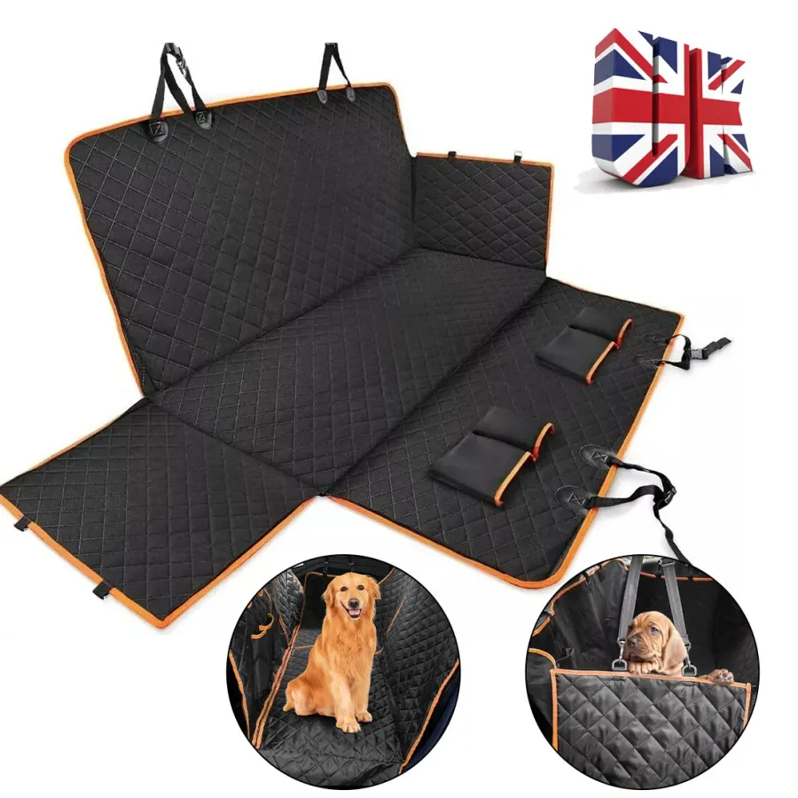 Dog Pet Car Seat Cover Dog Safety Protector Mat Back Seat Hammock Waterproof UK | Wag & Ride product image 1