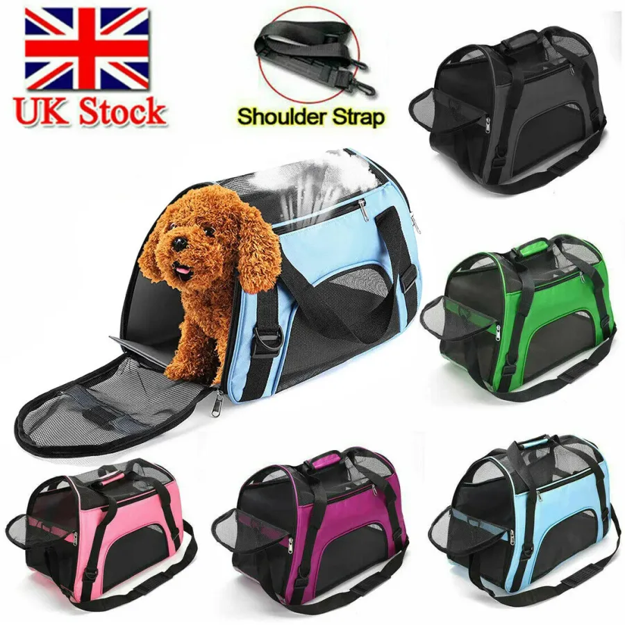Large Pet Carrier Bag Portable Soft Fabric Folding Dog Cat Travel Bags | Wag & Ride product image 1