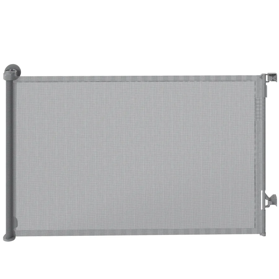 PawHut Retractable Dog Gate, Extends to 140 cm Wide & 93 cm Tall | Wag & Ride product image 1