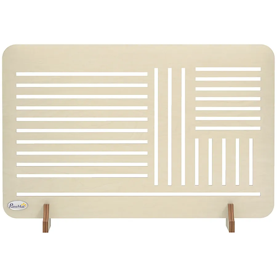 PawHut Freestanding Pet Gate, Portable Dog Barrier Gate with Feet for Small Breeds | Wag & Ride product image 1