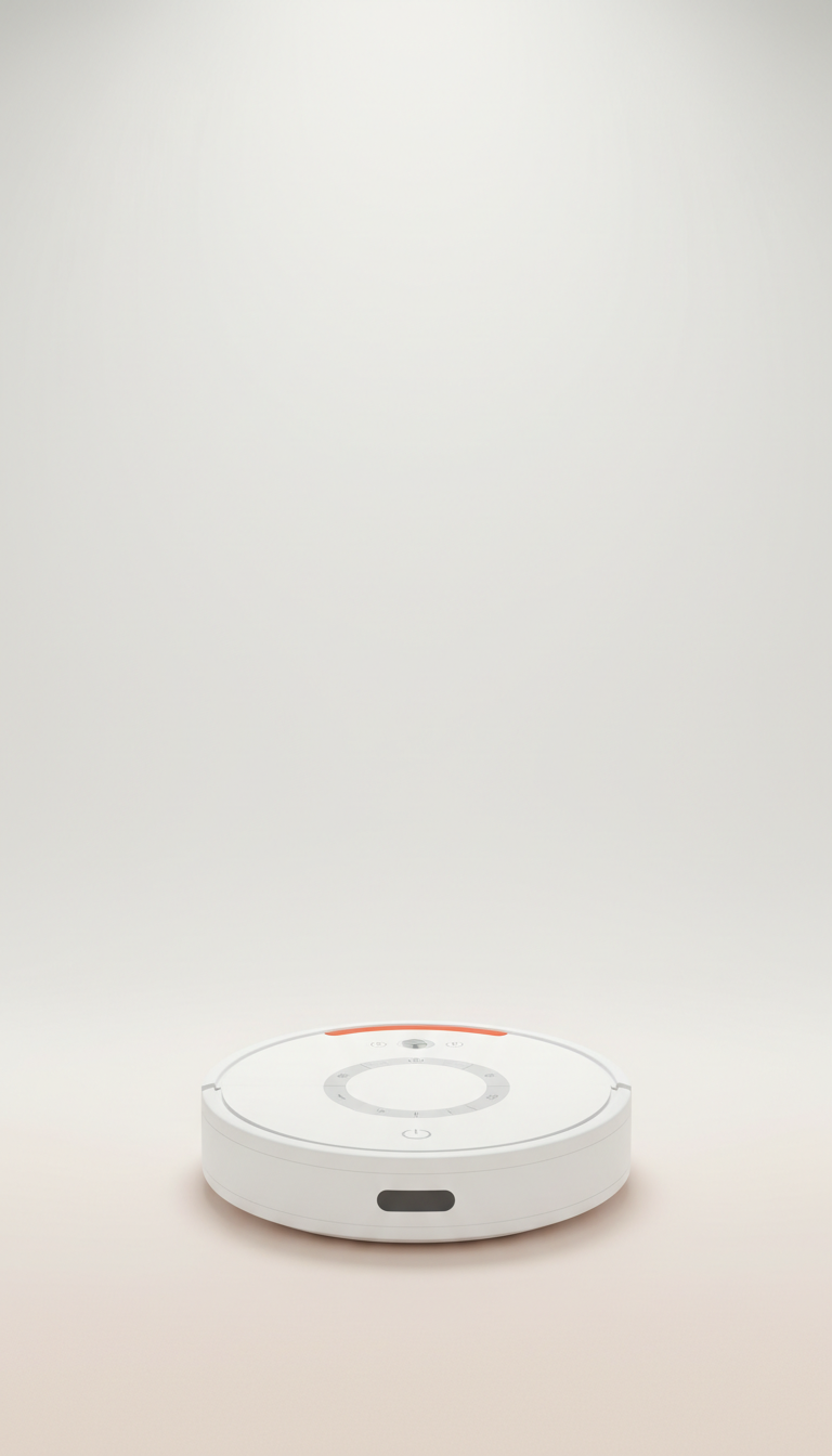 Home Cleaning Robot in Cloud White