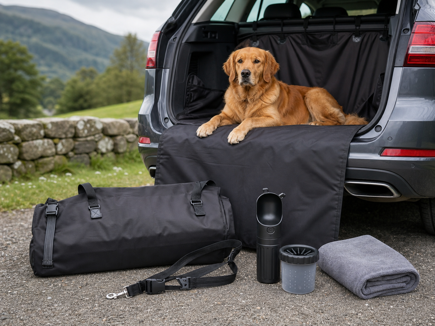 Complete Dog Car Travel Bundle - Wag & Ride UK dog travel accessory