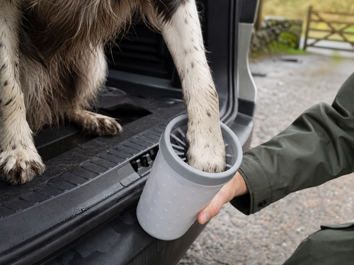 Dog Paw Cleaner Cup - Wag & Ride UK dog travel accessory